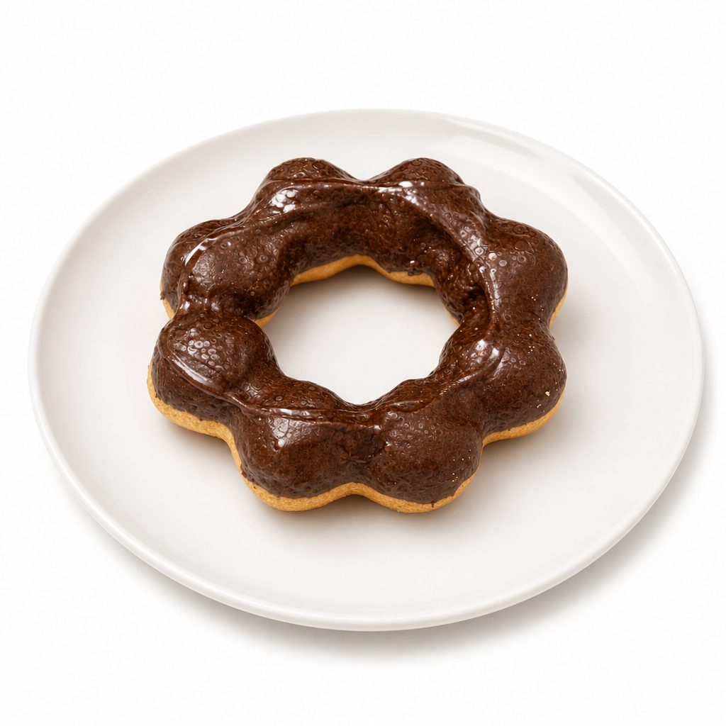 Chocolate Sea Salt Mochi Donut.