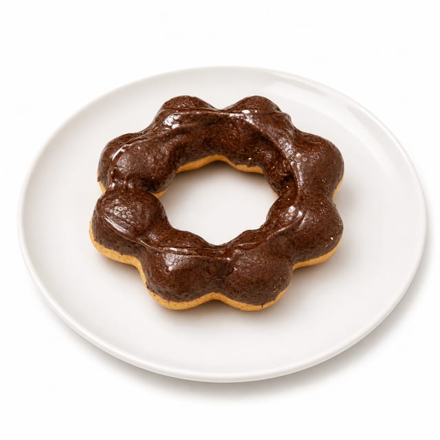 Chocolate Sea Salt Mochi Donut.