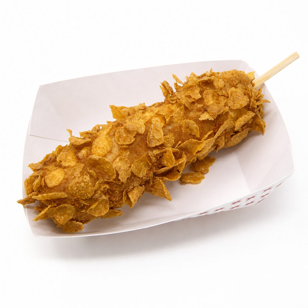 Corn Flakes Hot Dog.