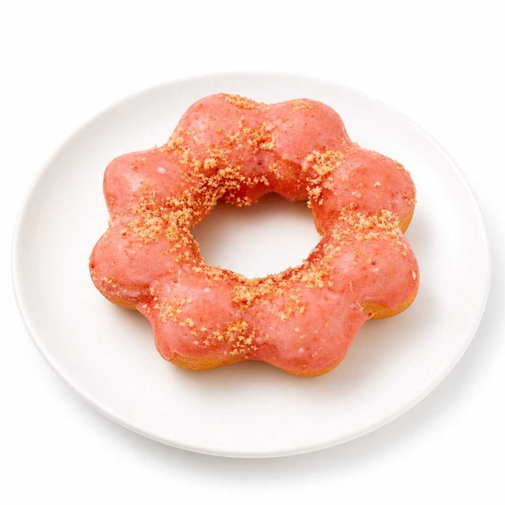 Strawberry Shortcake Mochi Donut.