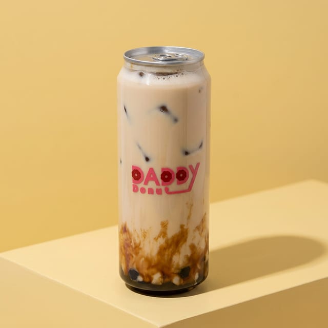 Brown Sugar Milk Boba Drink.
