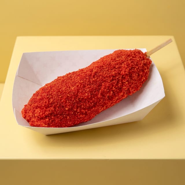 Hot Cheetos Hot Dog.